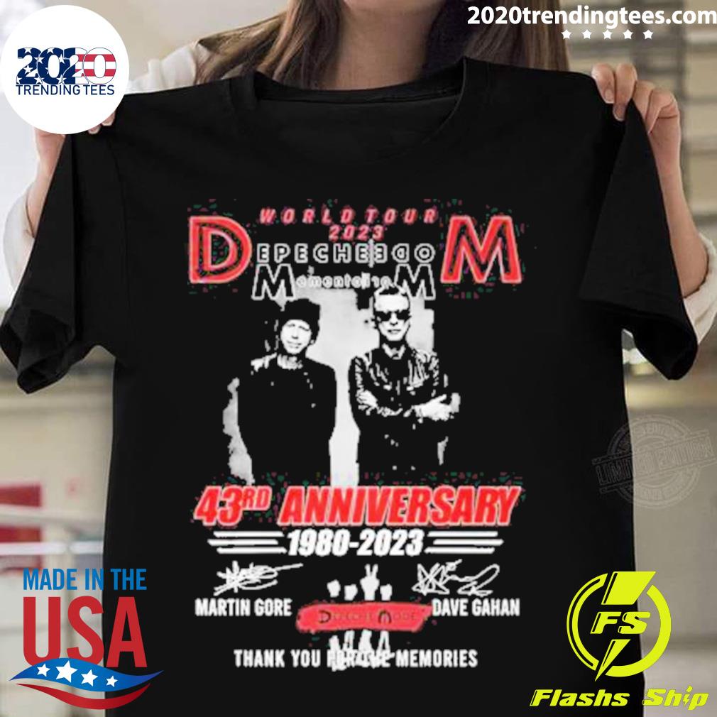 Official world Tour 2023 Depeche Menden Toi 10m 43rd - Adult & Kids T-Shirts, Sweatshirts & Hoodies apparel design preview 1