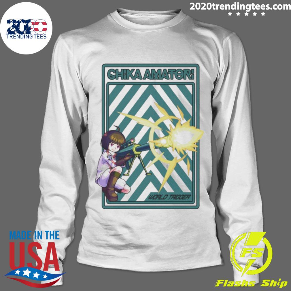 Official world Trigger Chika Amatori - Adult & Kids T-Shirts, Sweatshirts & Hoodies apparel design preview 4