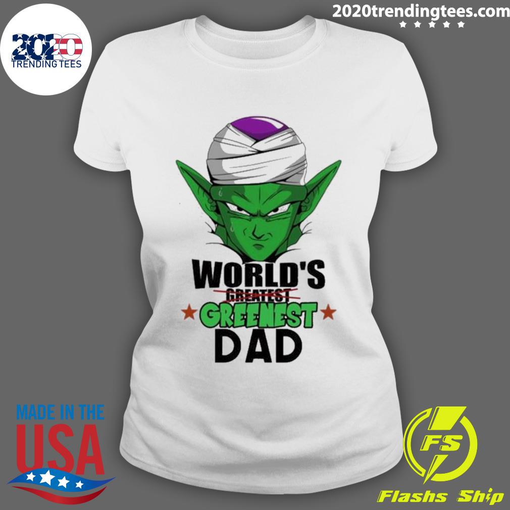 Official world's Greenest Dad Piccolo Dragon Ball - Adult & Kids T-Shirts, Sweatshirts & Hoodies apparel design preview 3