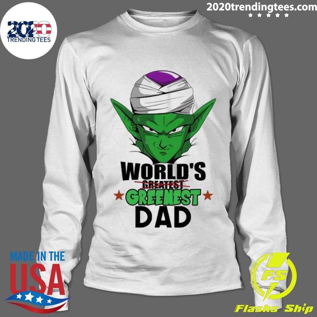 Official world's Greenest Dad Piccolo Dragon Ball - Adult & Kids T-Shirts, Sweatshirts & Hoodies apparel design preview 4