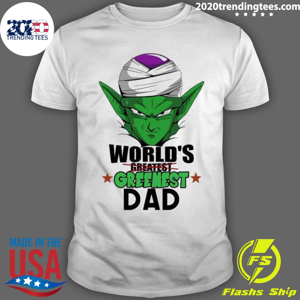 Official world's Greenest Dad Piccolo Dragon Ball - Adult & Kids T-Shirts, Sweatshirts & Hoodies apparel design preview 1