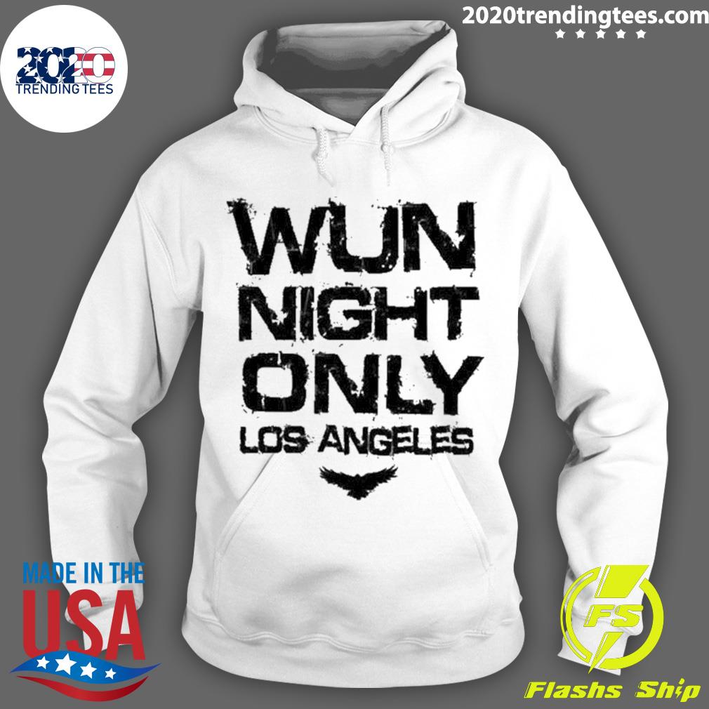 Official wun Night Only Los Angeles - Adult & Kids T-Shirts, Sweatshirts & Hoodies apparel design preview 2
