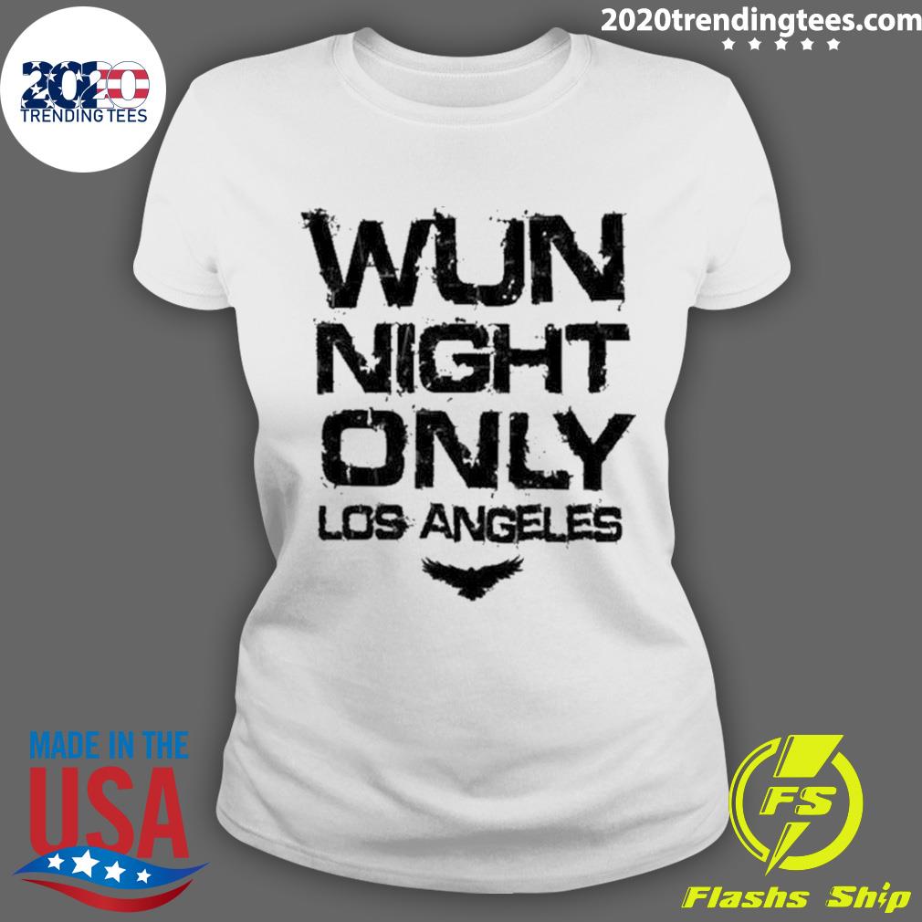 Official wun Night Only Los Angeles - Adult & Kids T-Shirts, Sweatshirts & Hoodies apparel design preview 3