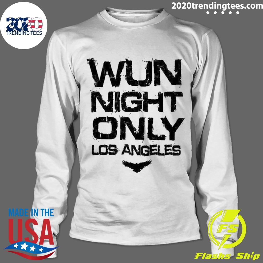 Official wun Night Only Los Angeles - Adult & Kids T-Shirts, Sweatshirts & Hoodies apparel design preview 4