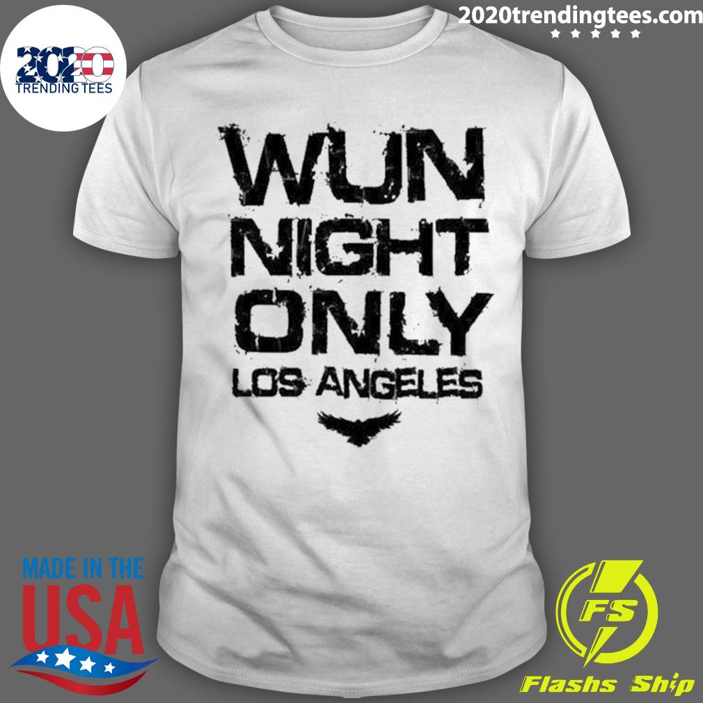 Official wun Night Only Los Angeles - Adult & Kids T-Shirts, Sweatshirts & Hoodies apparel design preview 1