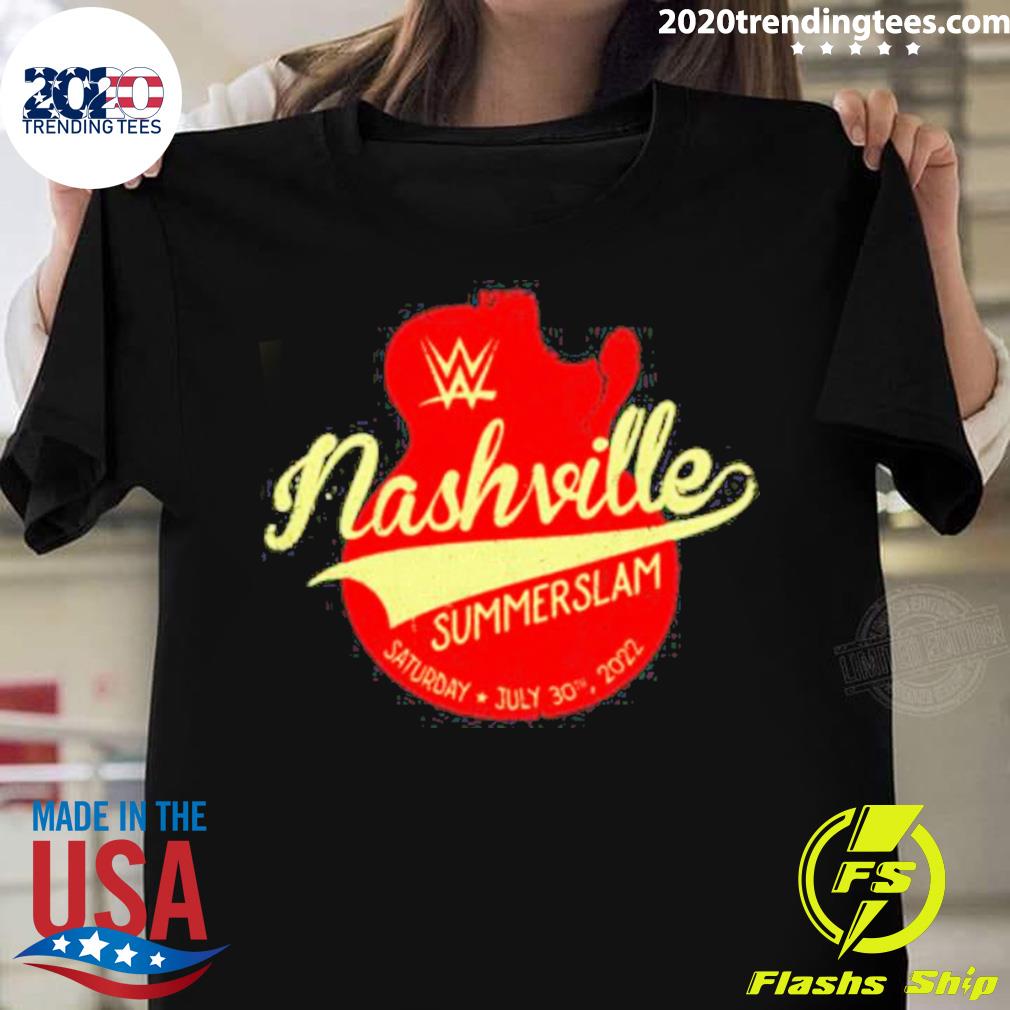 Official wwe Nashville Summerslam 2022 - Adult & Kids T-Shirts, Sweatshirts & Hoodies apparel design preview 1