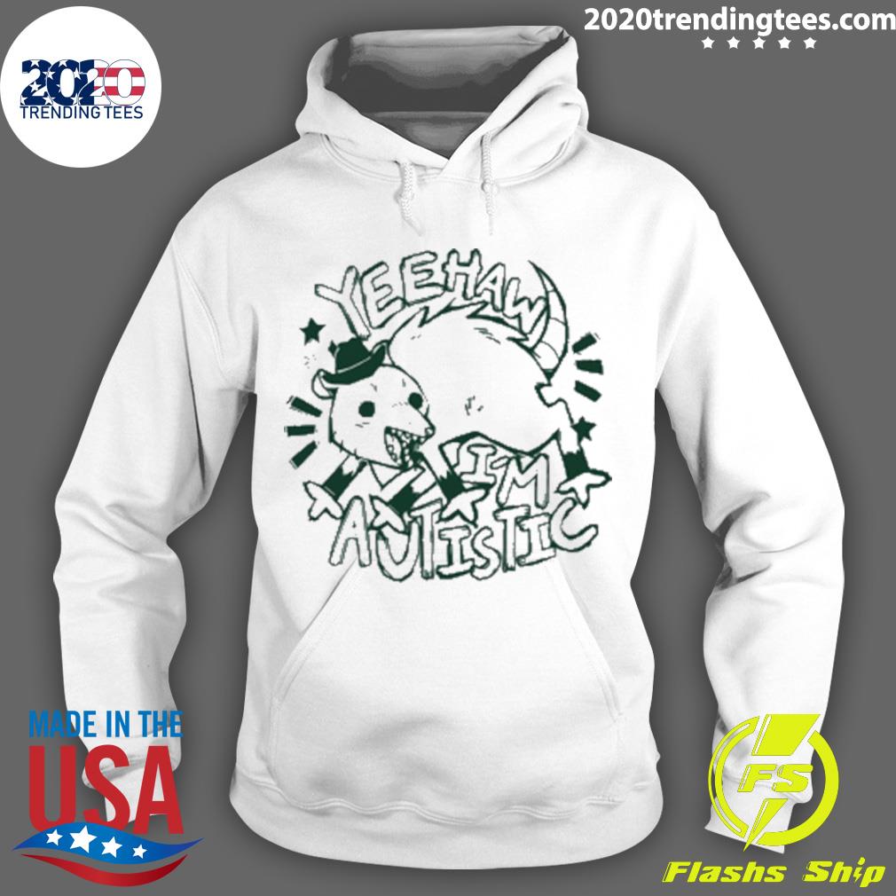 Official yeehaw I'm Autistic - Adult & Kids T-Shirts, Sweatshirts & Hoodies apparel design preview 2