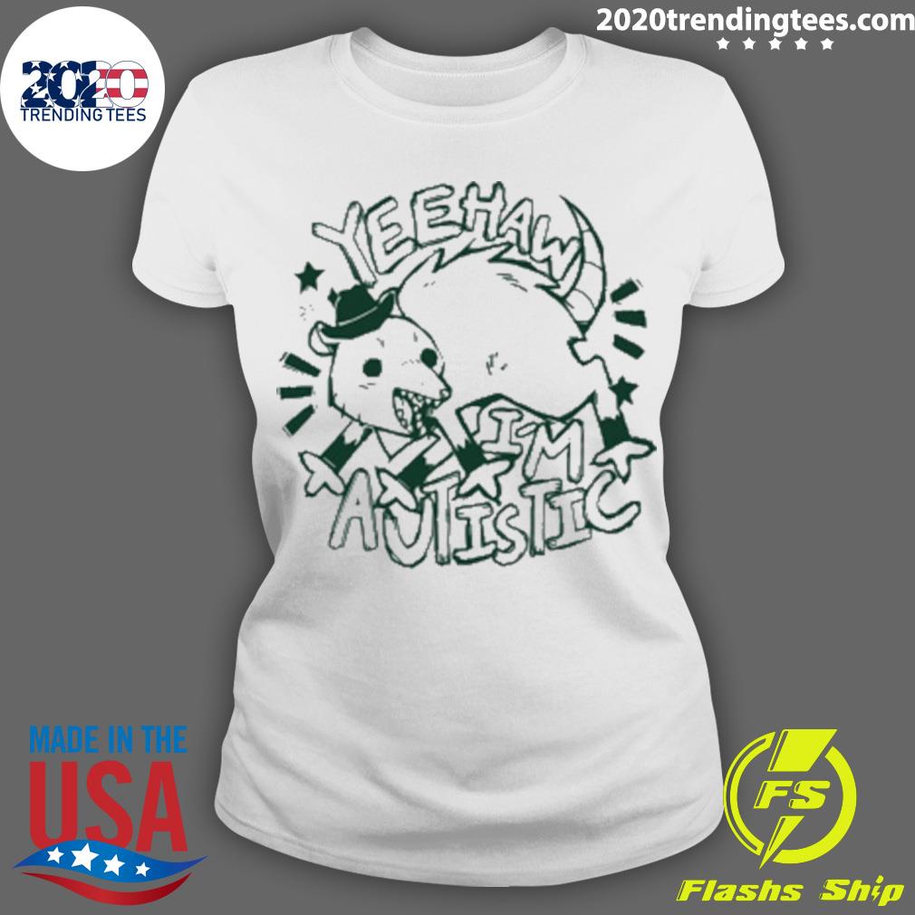 Official yeehaw I'm Autistic - Adult & Kids T-Shirts, Sweatshirts & Hoodies apparel design preview 3
