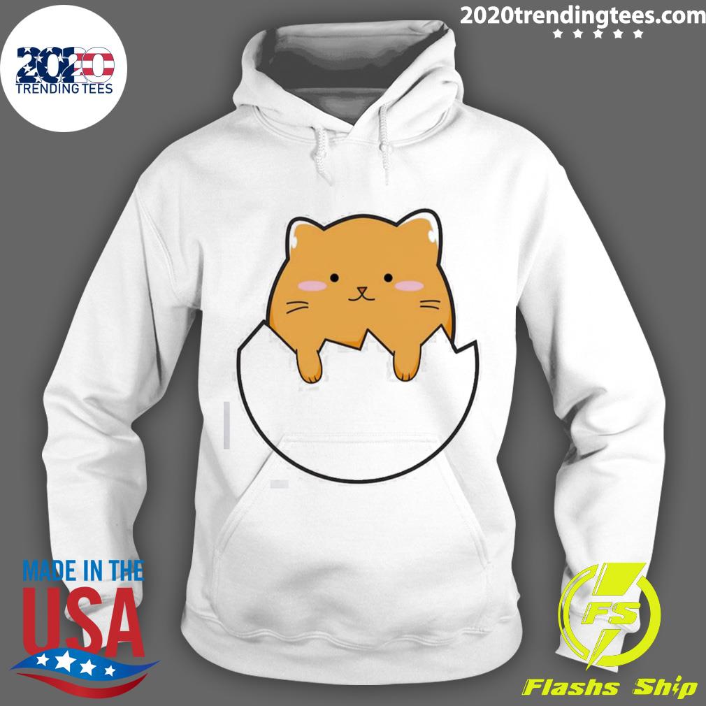 Official yellow Cat Egg Graphic - Adult & Kids T-Shirts, Sweatshirts & Hoodies apparel design preview 2