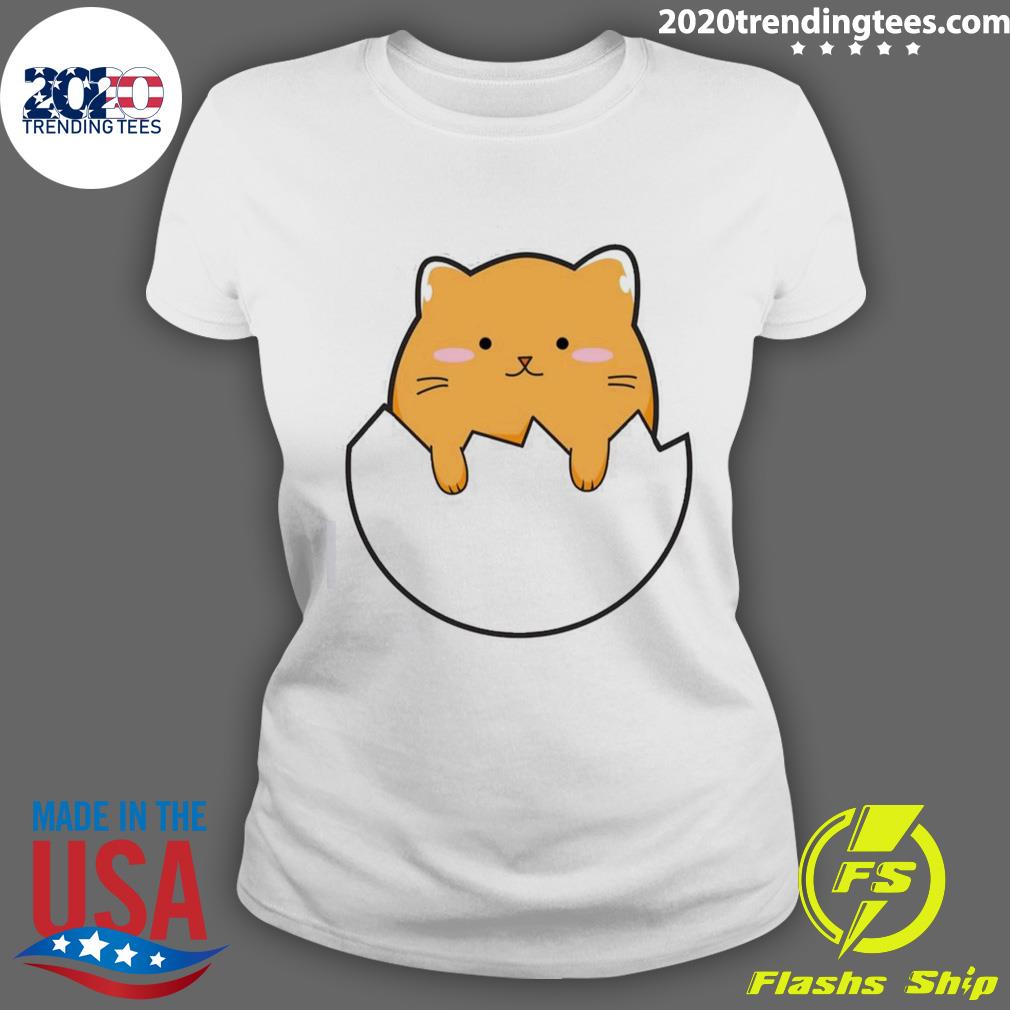 Official yellow Cat Egg Graphic - Adult & Kids T-Shirts, Sweatshirts & Hoodies apparel design preview 3