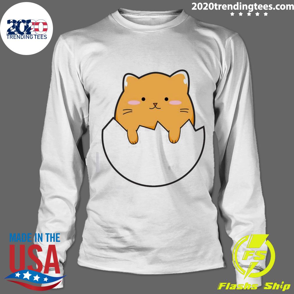 Official yellow Cat Egg Graphic - Adult & Kids T-Shirts, Sweatshirts & Hoodies apparel design preview 4