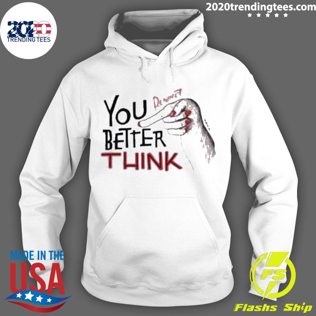 Official you Better Think Respect Aretha Franklin - Adult & Kids T-Shirts, Sweatshirts & Hoodies apparel design preview 2