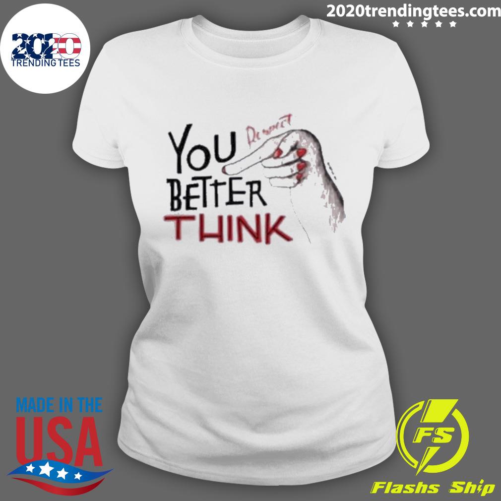 Official you Better Think Respect Aretha Franklin - Adult & Kids T-Shirts, Sweatshirts & Hoodies apparel design preview 3