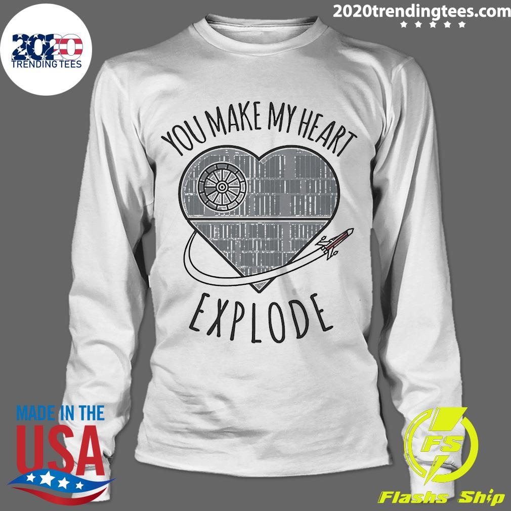 Official You Make My Heart Explode Star Wars - Adult & Kids T-Shirts, Sweatshirts & Hoodies apparel design preview 4