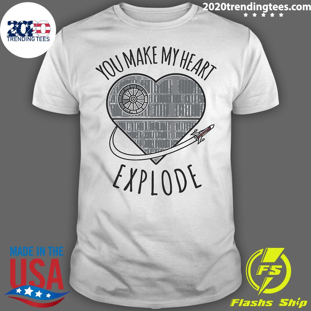 Official You Make My Heart Explode Star Wars - Adult & Kids T-Shirts, Sweatshirts & Hoodies apparel design preview 1