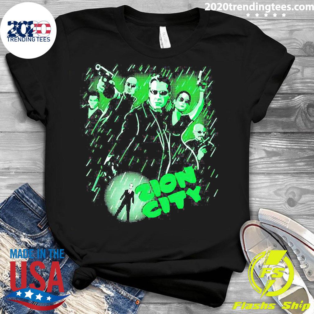Official Zion City Matrix - Adult & Kids T-Shirts, Sweatshirts & Hoodies apparel design preview 3