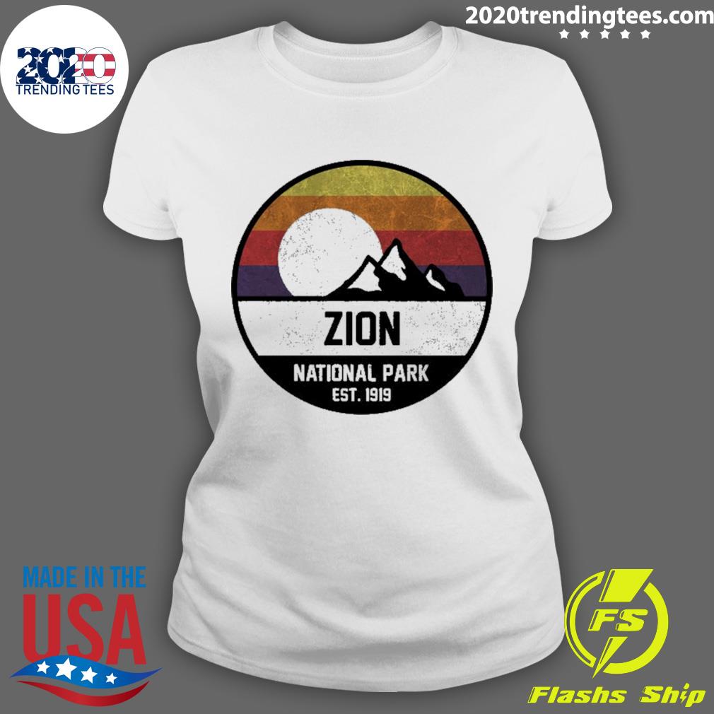 Official zion National Park Utah Design - Adult & Kids T-Shirts, Sweatshirts & Hoodies apparel design preview 3