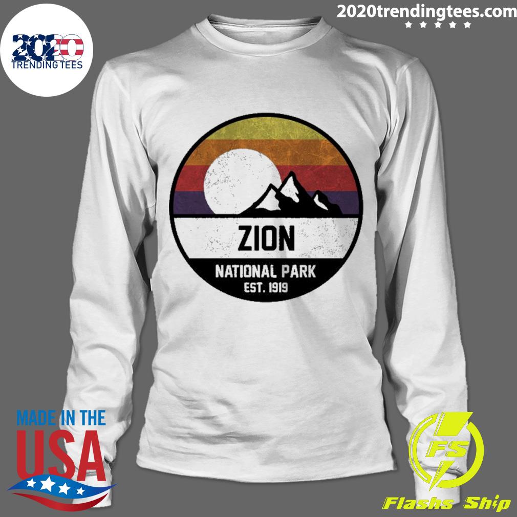 Official zion National Park Utah Design - Adult & Kids T-Shirts, Sweatshirts & Hoodies apparel design preview 4