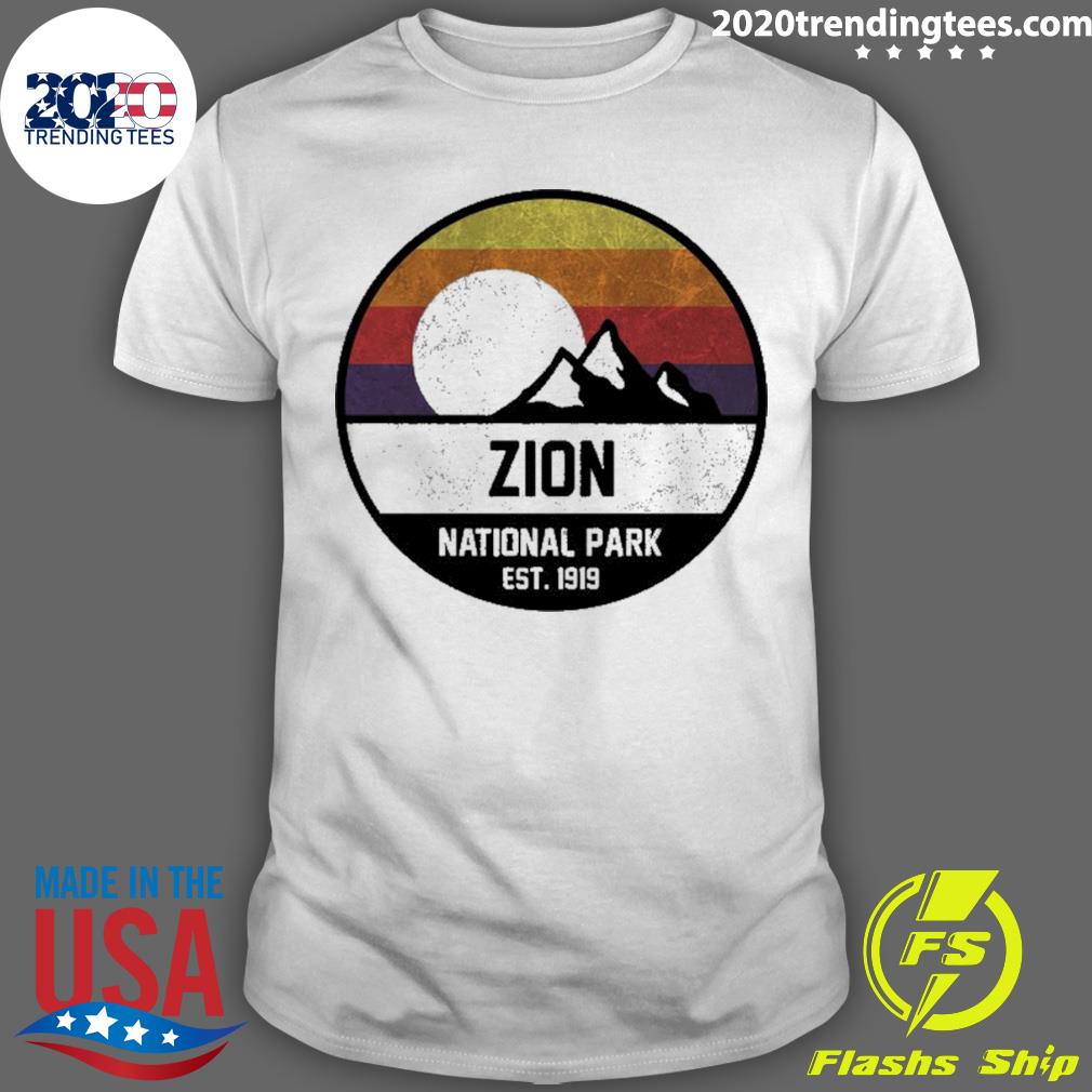 Official zion National Park Utah Design - Adult & Kids T-Shirts, Sweatshirts & Hoodies apparel design preview 1
