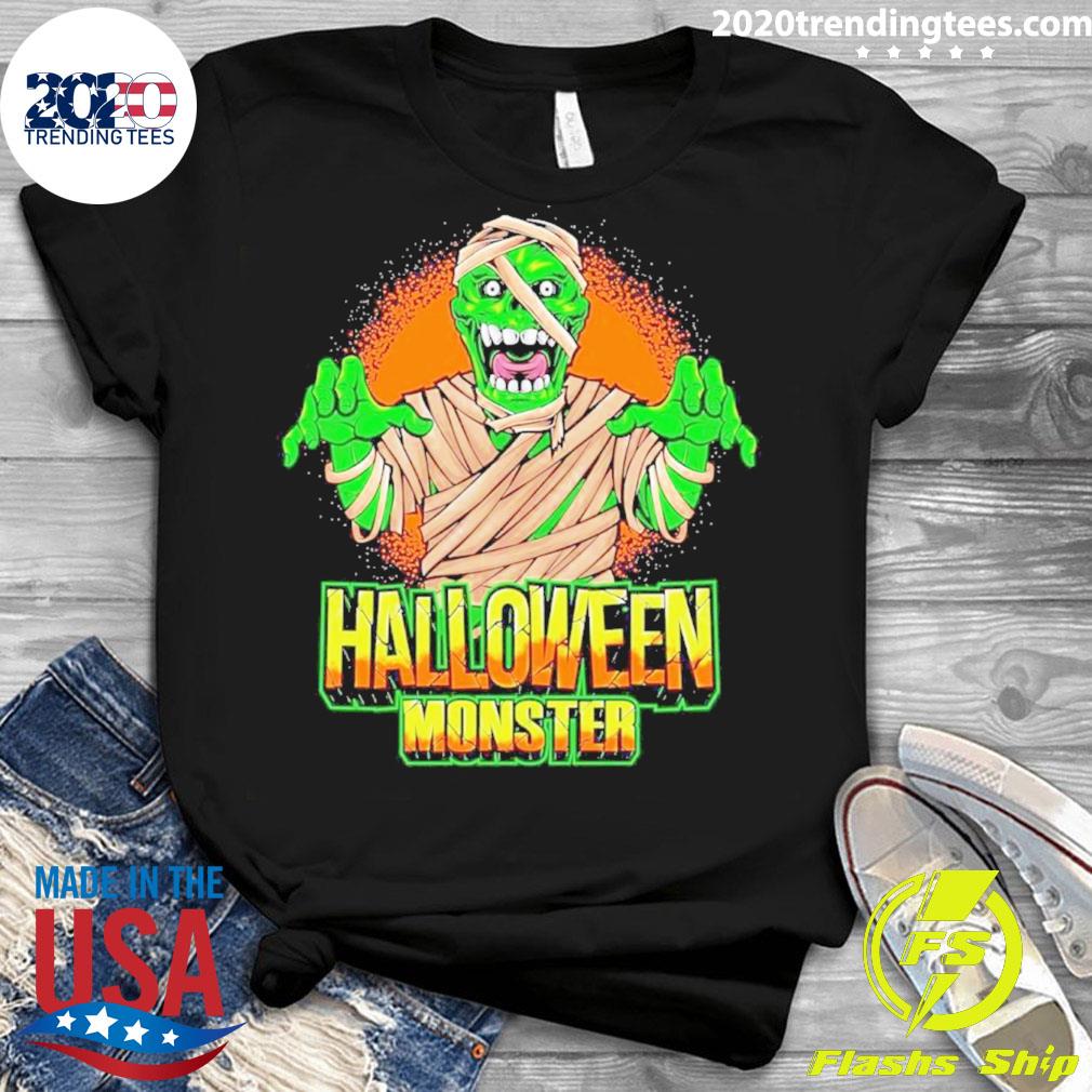 Official zombie Halloween Monster - Adult & Kids T-Shirts, Sweatshirts & Hoodies apparel design preview 3