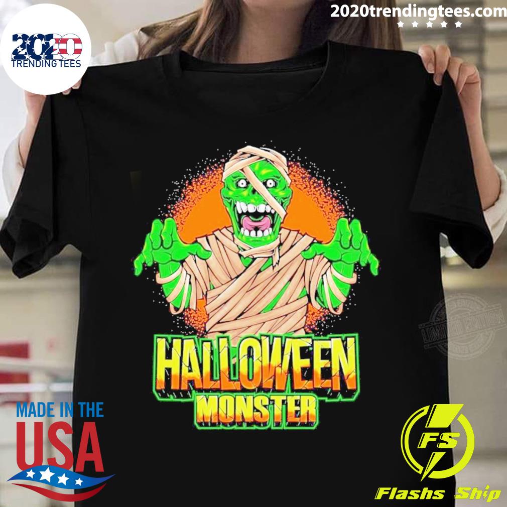 Official zombie Halloween Monster - Adult & Kids T-Shirts, Sweatshirts & Hoodies apparel design preview 1