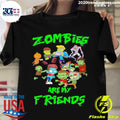 Official zombies Are My Friends Kid Halloween - Adult & Kids T-Shirts, Sweatshirts & Hoodies apparel design preview 1