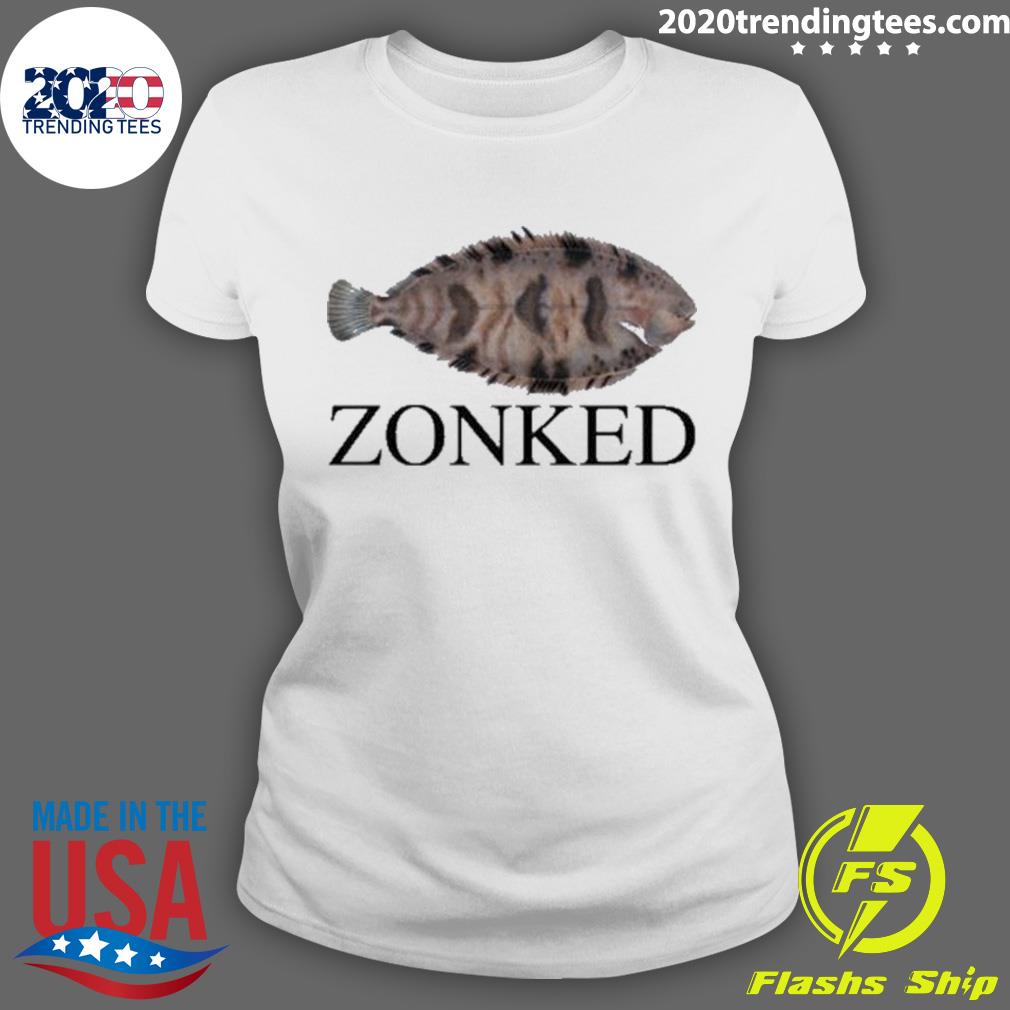 Official zonked Fish - Adult & Kids T-Shirts, Sweatshirts & Hoodies apparel design preview 3