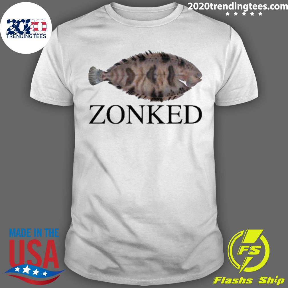 Official zonked Fish - Adult & Kids T-Shirts, Sweatshirts & Hoodies apparel design preview 1