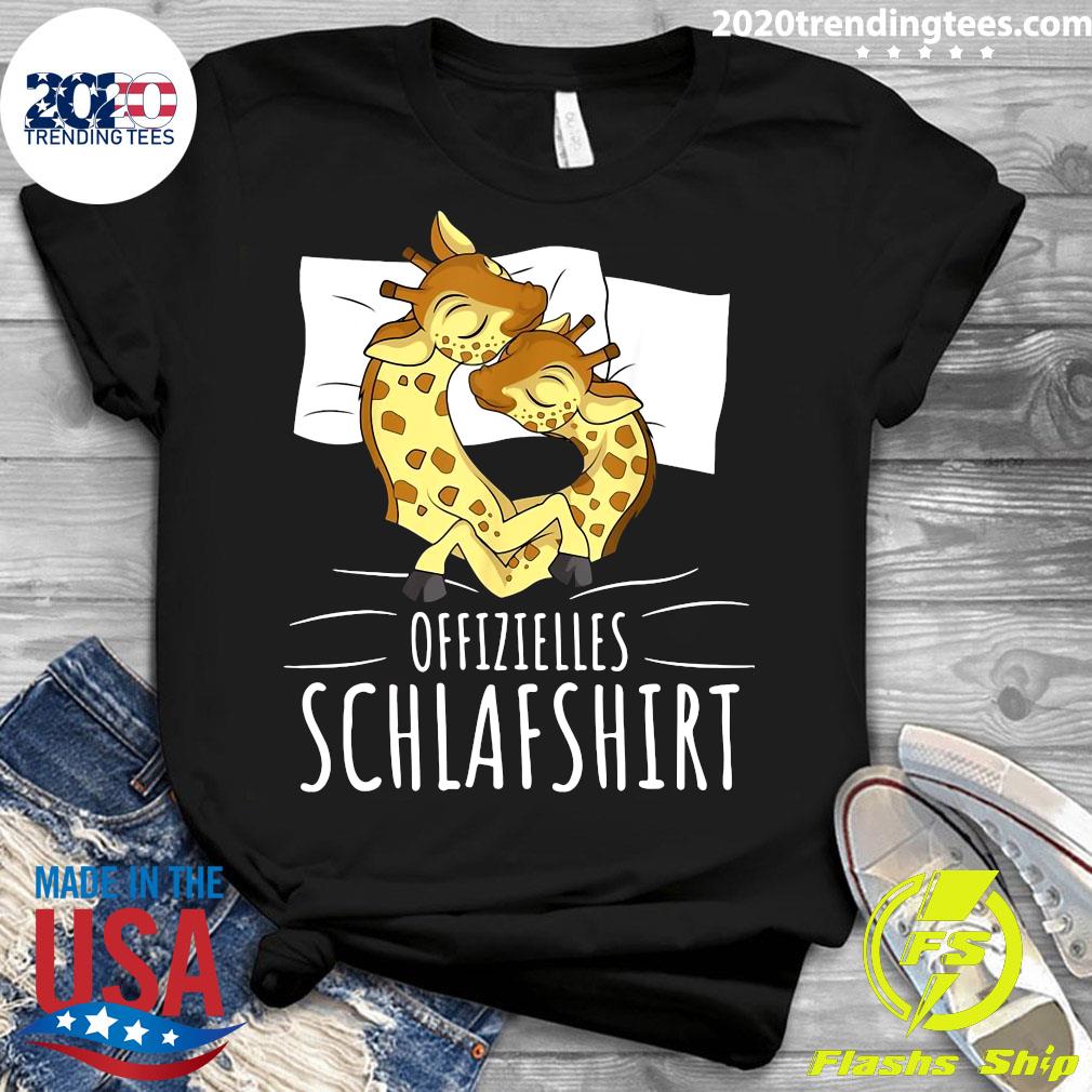 Offizielles Schlafshirt Giraffe Schlafen - Adult & Kids T-Shirts, Sweatshirts & Hoodies apparel design preview 3