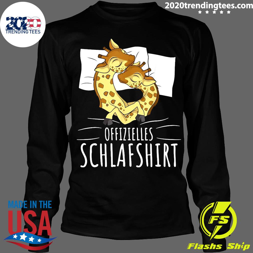 Offizielles Schlafshirt Giraffe Schlafen - Adult & Kids T-Shirts, Sweatshirts & Hoodies apparel design preview 4