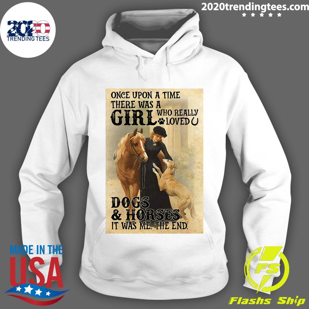 Once Upon A Time There Was Girl Who Really Loved Dogs - Adult & Kids T-Shirts, Sweatshirts & Hoodies apparel design preview 2