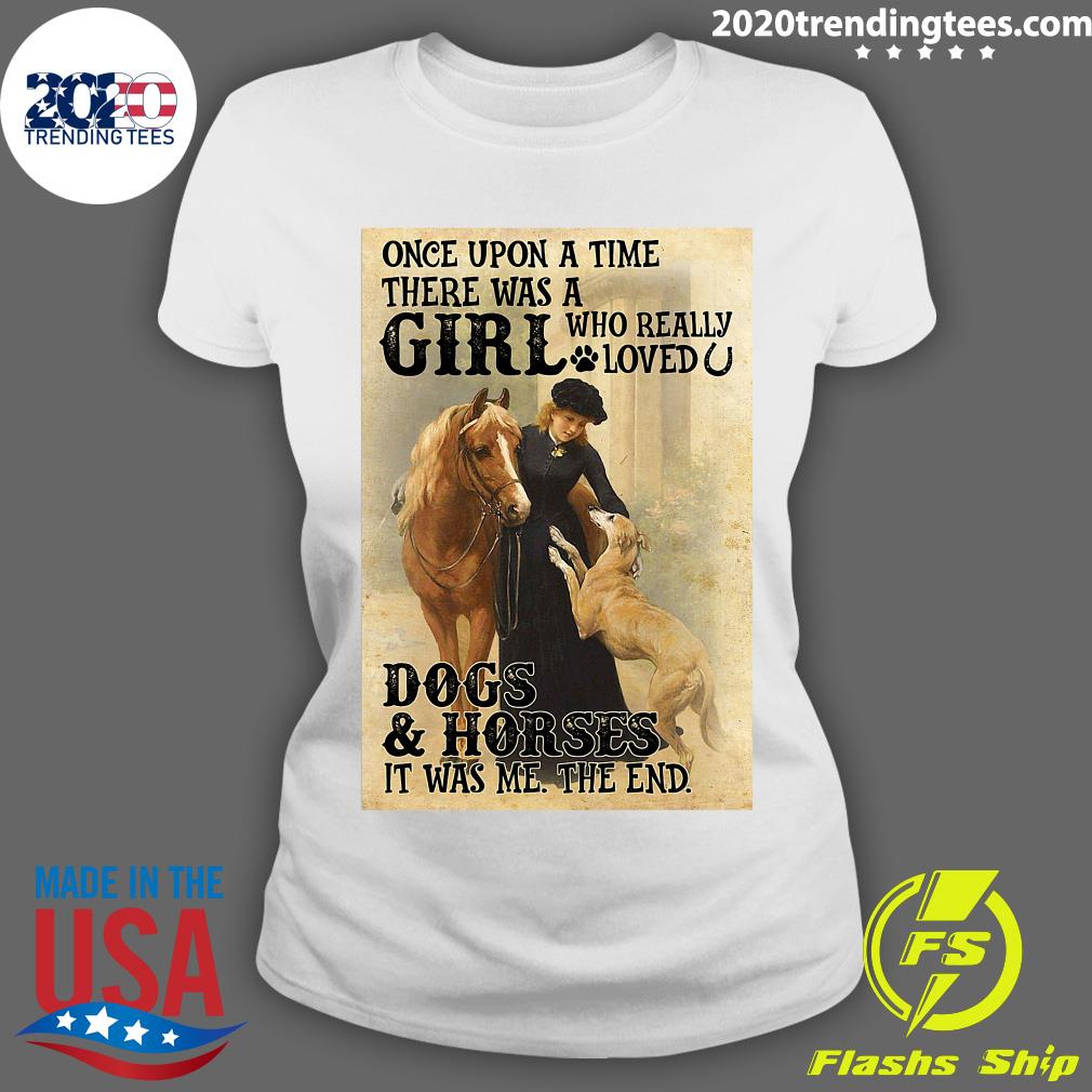 Once Upon A Time There Was Girl Who Really Loved Dogs - Adult & Kids T-Shirts, Sweatshirts & Hoodies apparel design preview 3