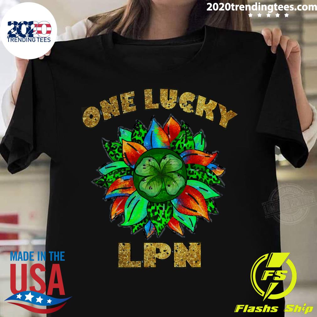 One Lucky LPN - Adult & Kids T-Shirts, Sweatshirts & Hoodies apparel design preview 1
