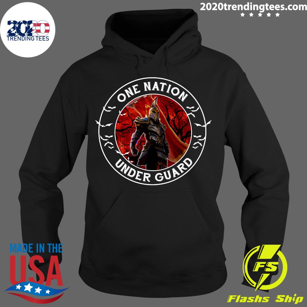 One Nation Under Guard Halloween 2021 - Adult & Kids T-Shirts, Sweatshirts & Hoodies apparel design preview 2