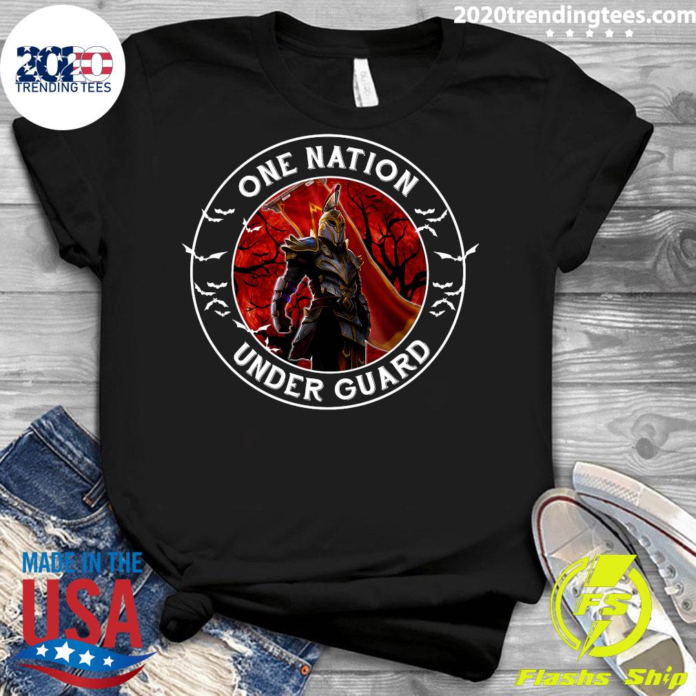 One Nation Under Guard Halloween 2021 - Adult & Kids T-Shirts, Sweatshirts & Hoodies apparel design preview 3