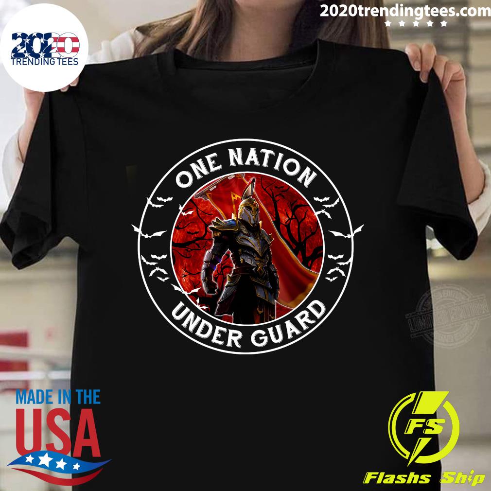 One Nation Under Guard Halloween 2021 - Adult & Kids T-Shirts, Sweatshirts & Hoodies apparel design preview 1