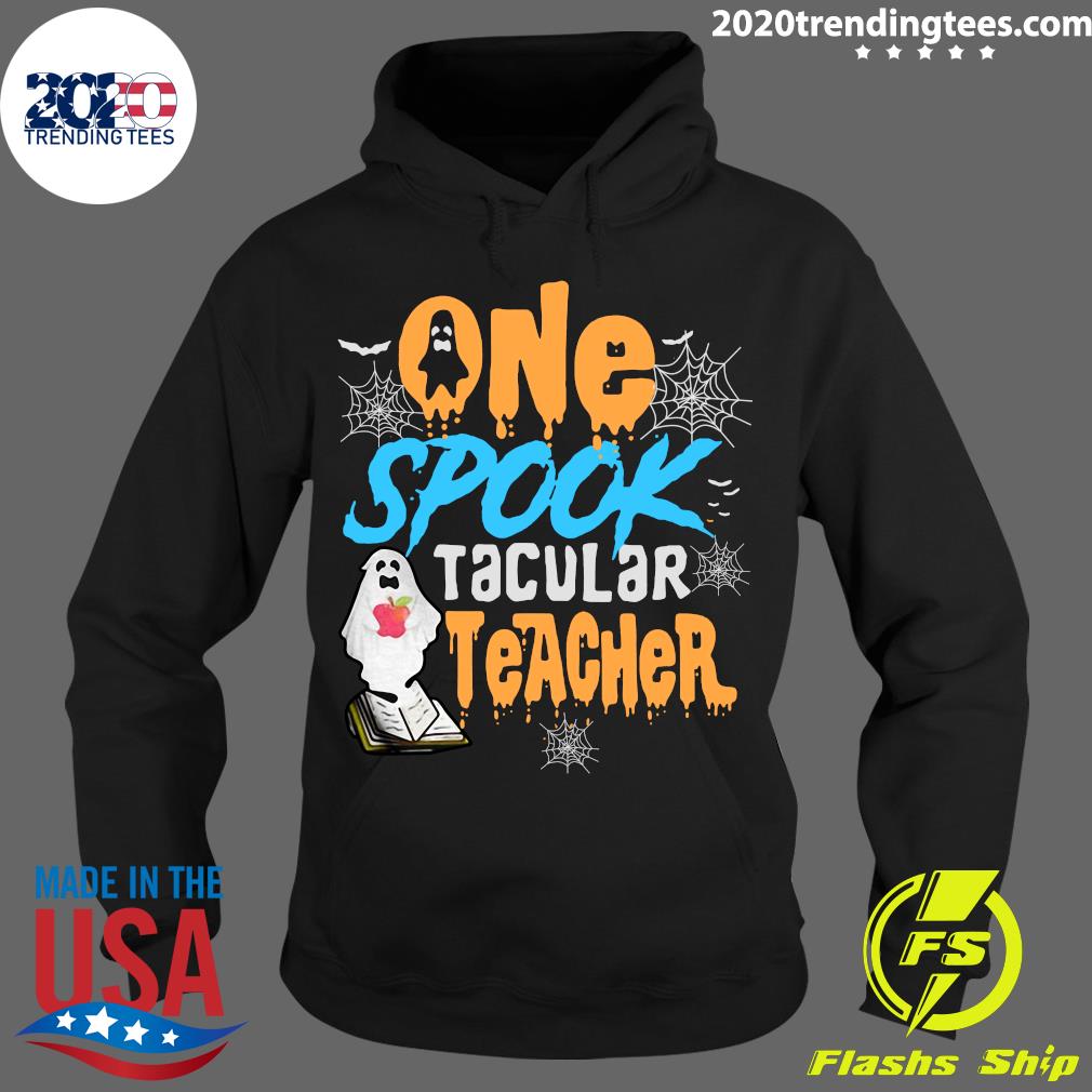 One Spooktacular Teacher Halloween Ghost School - Adult & Kids T-Shirts, Sweatshirts & Hoodies apparel design preview 2
