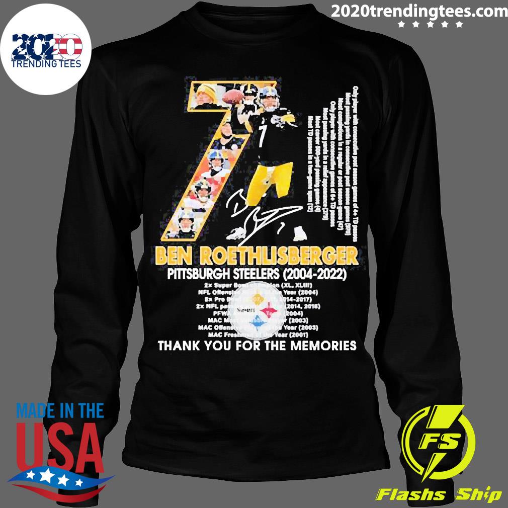 Original ben Roethlisberger Steelers 2022 Thank You - Adult & Kids T-Shirts, Sweatshirts & Hoodies apparel design preview 4
