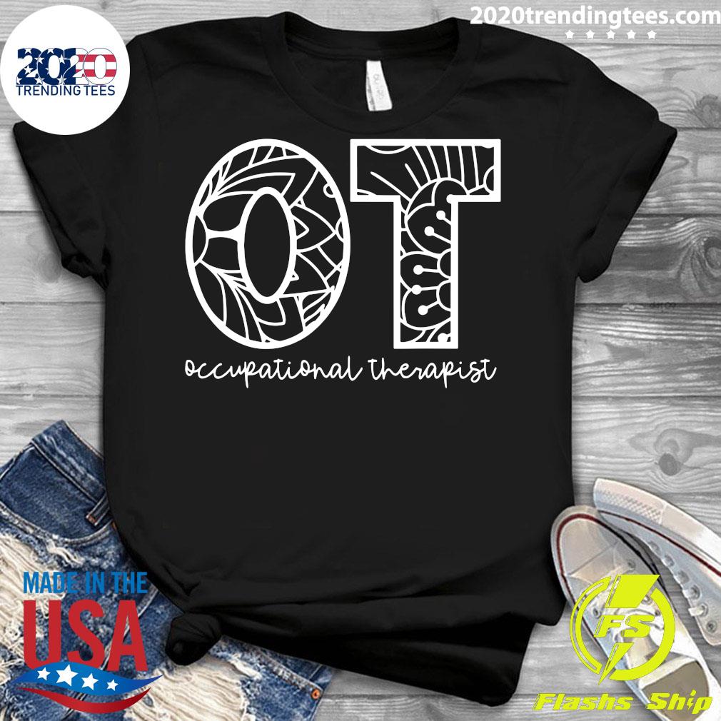 Ot Occupational Therapy Mandala Therapist - Adult & Kids T-Shirts, Sweatshirts & Hoodies apparel design preview 3