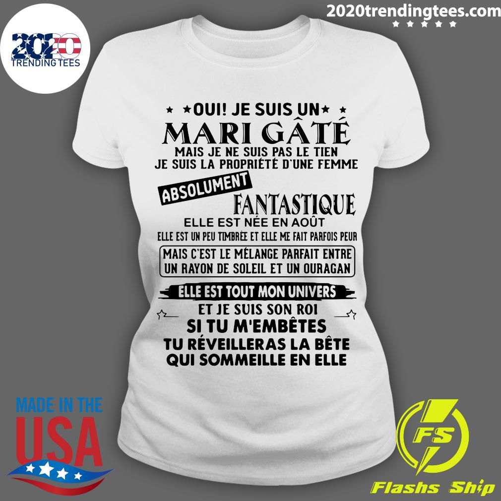 Oui Je Suis Un Mari Gâté Absolument Fantastique - Adult & Kids T-Shirts, Sweatshirts & Hoodies apparel design preview 3