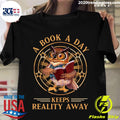 Owl A Book Day Keeps Reality Away - Adult & Kids T-Shirts, Sweatshirts & Hoodies apparel design preview 1