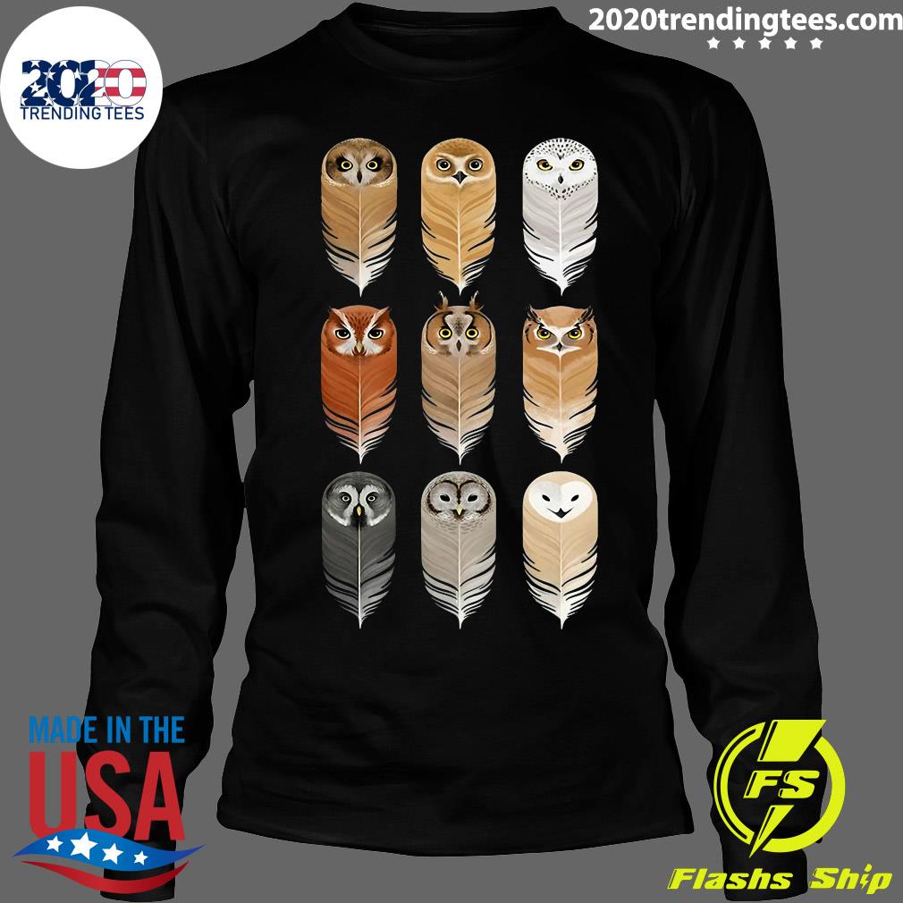 Owl In Feathers - Adult & Kids T-Shirts, Sweatshirts & Hoodies apparel design preview 4