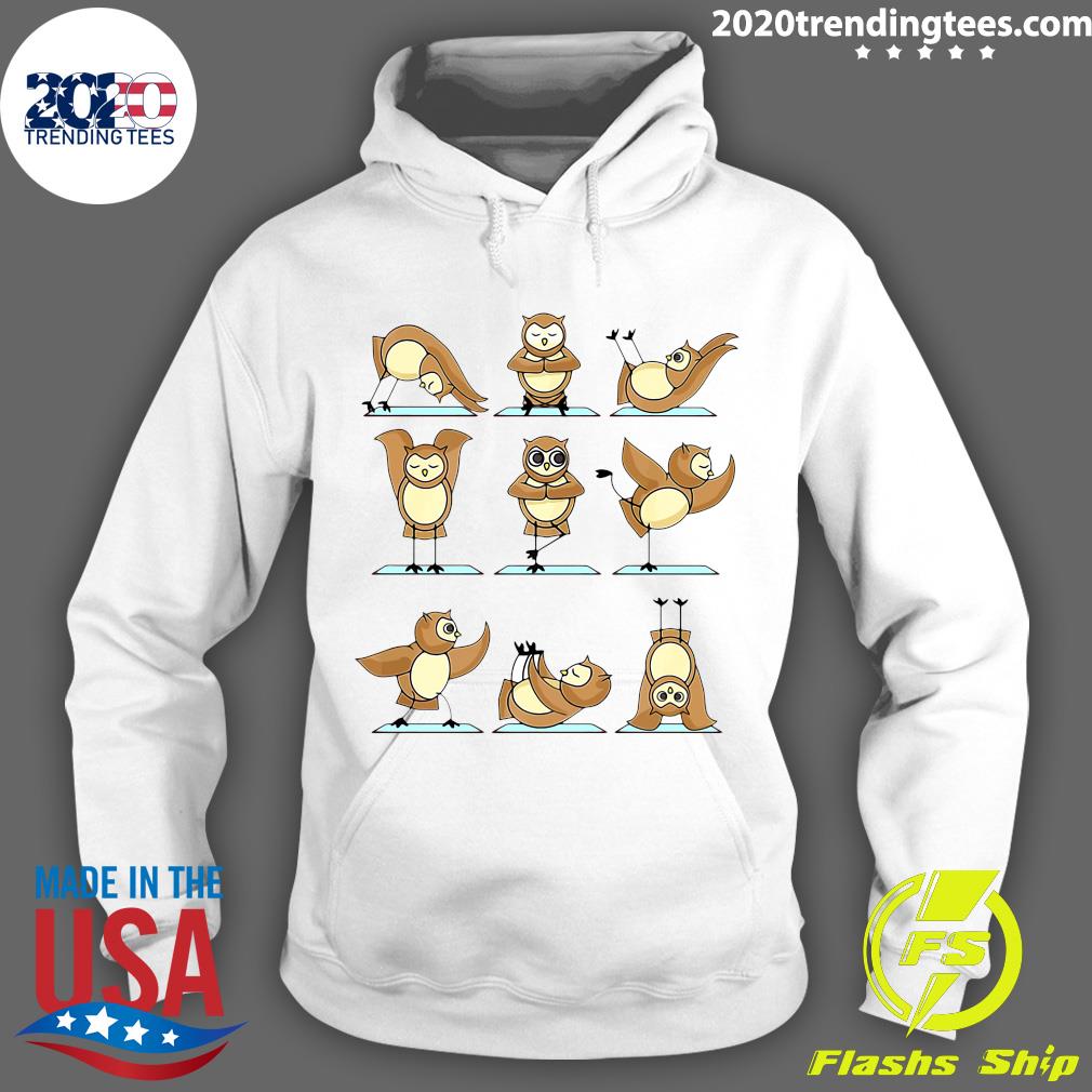 Owl Yoga - Adult & Kids T-Shirts, Sweatshirts & Hoodies apparel design preview 2