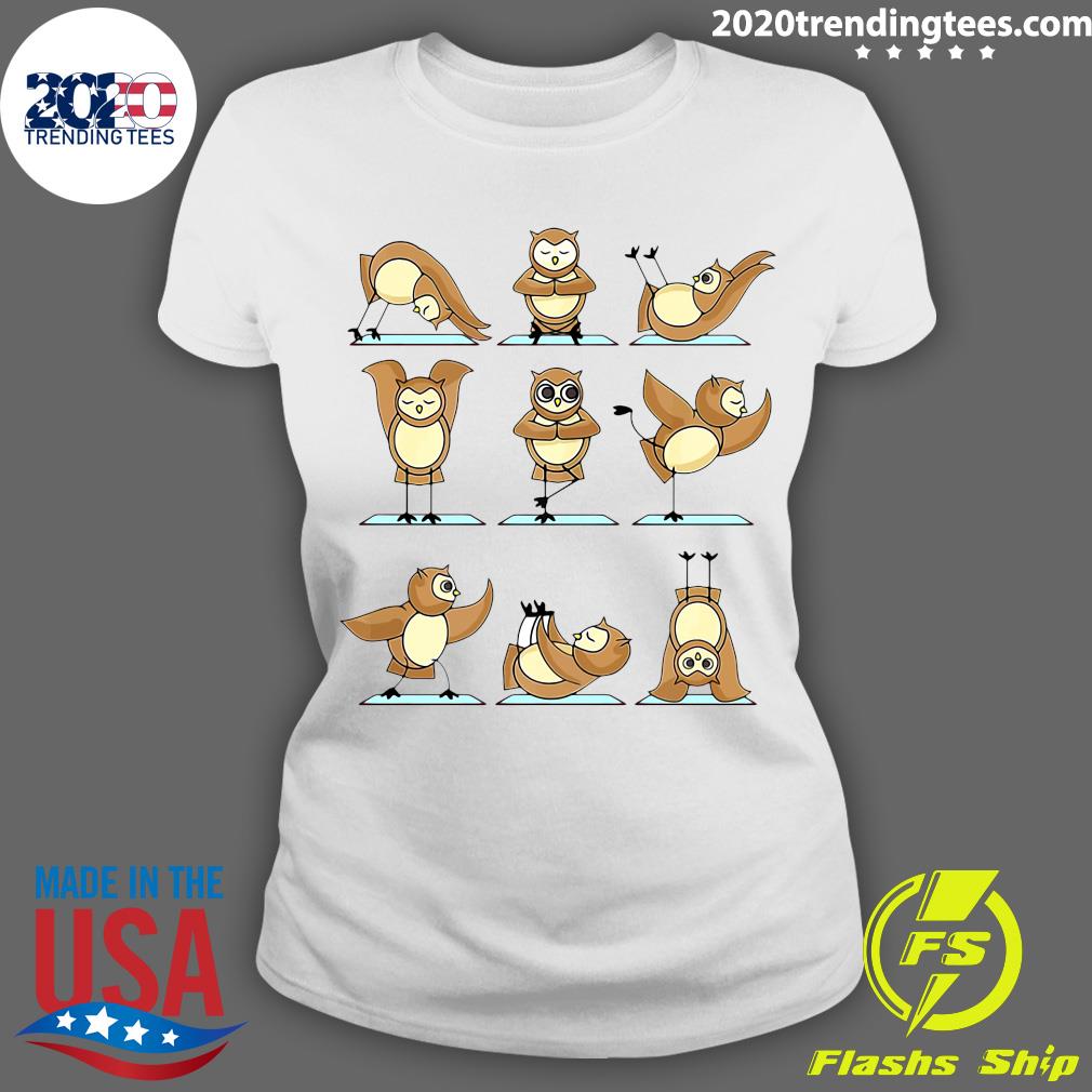 Owl Yoga - Adult & Kids T-Shirts, Sweatshirts & Hoodies apparel design preview 3