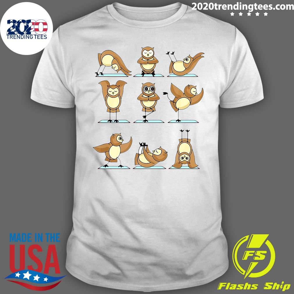 Owl Yoga - Adult & Kids T-Shirts, Sweatshirts & Hoodies apparel design preview 1