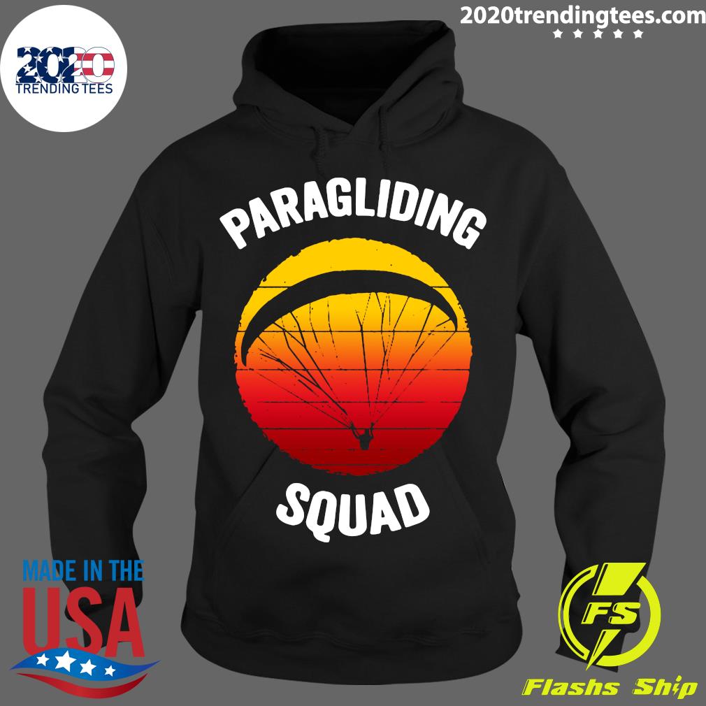 Paragliding Squad Vintage Flying Parachute - Adult & Kids T-Shirts, Sweatshirts & Hoodies apparel design preview 2