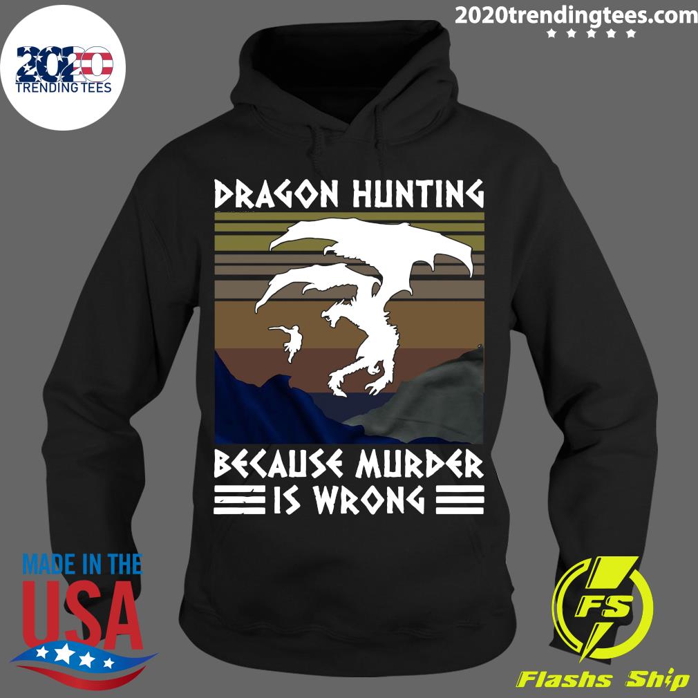 Paragon Hunting Because Murder Is Wrong Vintage - Adult & Kids T-Shirts, Sweatshirts & Hoodies apparel design preview 2