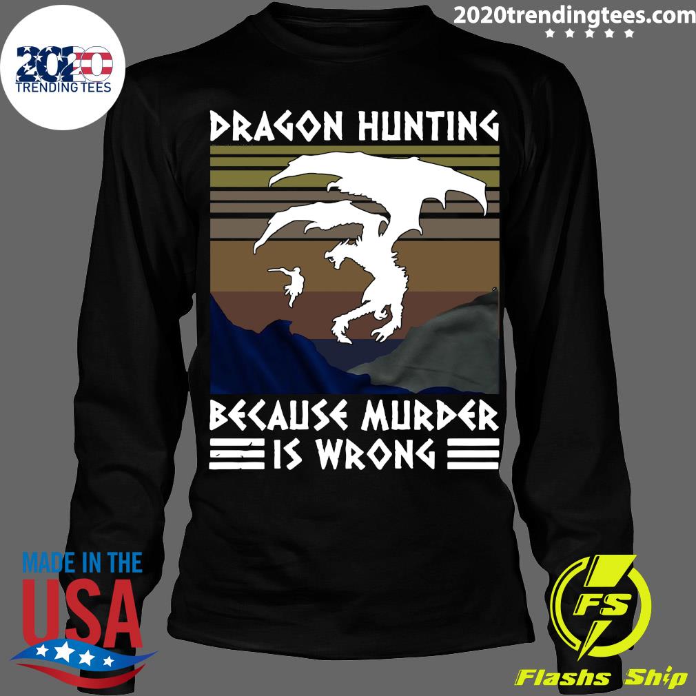 Paragon Hunting Because Murder Is Wrong Vintage - Adult & Kids T-Shirts, Sweatshirts & Hoodies apparel design preview 4