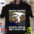 Paragon Hunting Because Murder Is Wrong Vintage - Adult & Kids T-Shirts, Sweatshirts & Hoodies apparel design preview 1