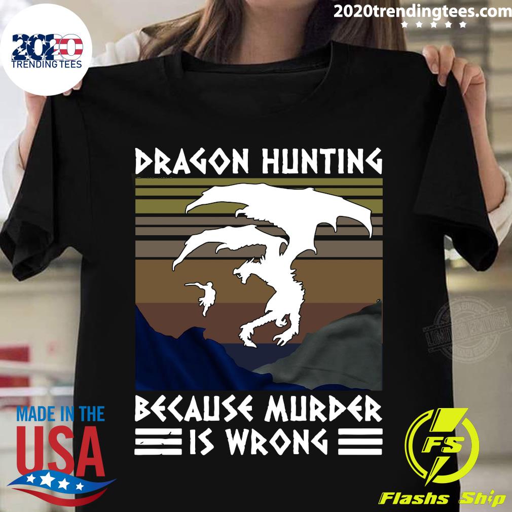 Paragon Hunting Because Murder Is Wrong Vintage - Adult & Kids T-Shirts, Sweatshirts & Hoodies apparel design preview 1